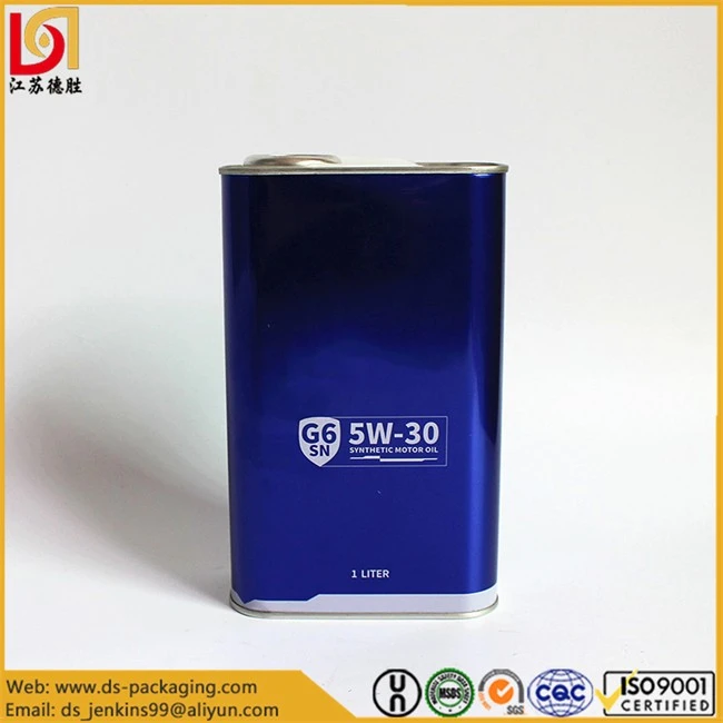 Empty Engine Oil Tin Cans